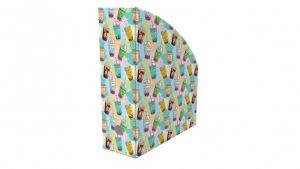 Zásobník na dokumenty s potiskem BUBBLE TEA 10 CM, KANCELÁRSKY