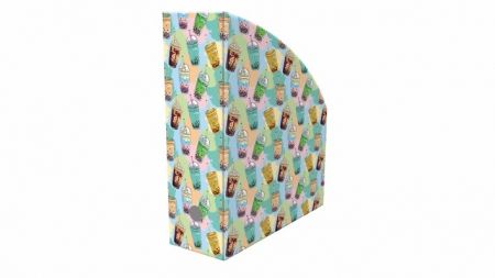 Zásobník na dokumenty s potiskem BUBBLE TEA 10 CM, KANCELÁRSKY