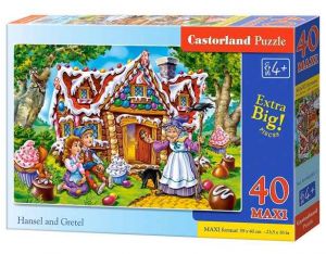 Puzzle Castorland MAXI 40 dílků - Jeníček a Mařenka
