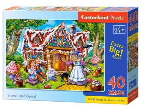 Puzzle Castorland MAXI 40 dílků - Jeníček a Mařenka