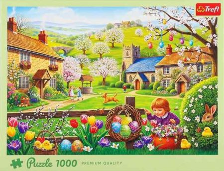 TREFL Puzzle Hledání velikonočních vajíček 1000 dílků