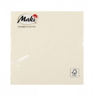 Ubrousky MAKI Unikolor C (20ks) Cream