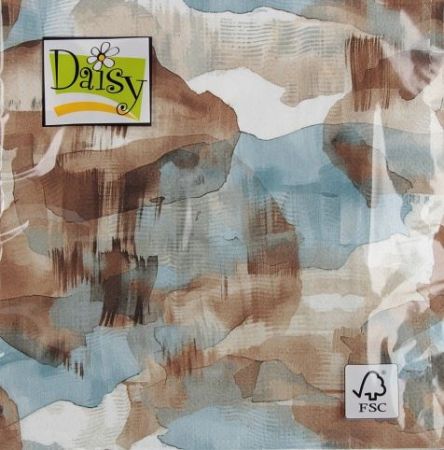 Ubrousky DAISY L (20ks) Earth Toned Abstract Watercolour
