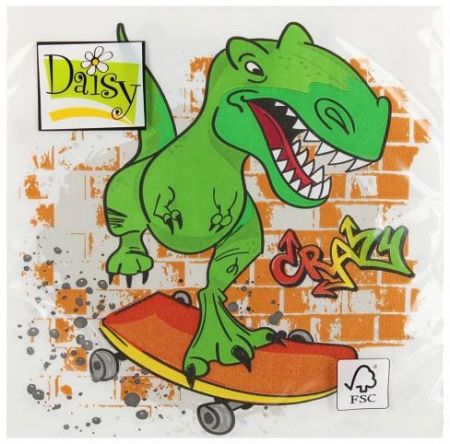 Ubrousky DAISY L (20ks) Crazy Dino