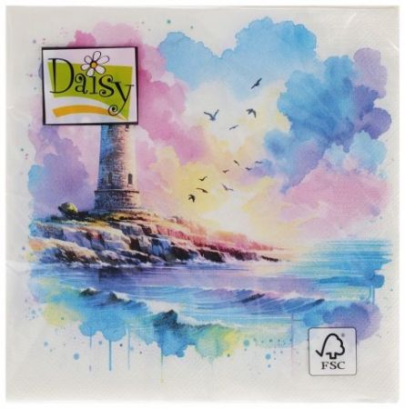 Ubrousky DAISY L (20ks) Watercolour Lighthouse