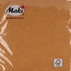 Ubrousky MAKI Unikolor L (20ks) Mustard