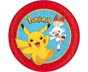 Papírové talíře Pokemon 23 cm – 8 ks