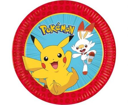 Papírové talíře Pokemon 23 cm – 8 ks