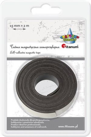 Magnetická samolepicí páska černá 15 mm 2 m