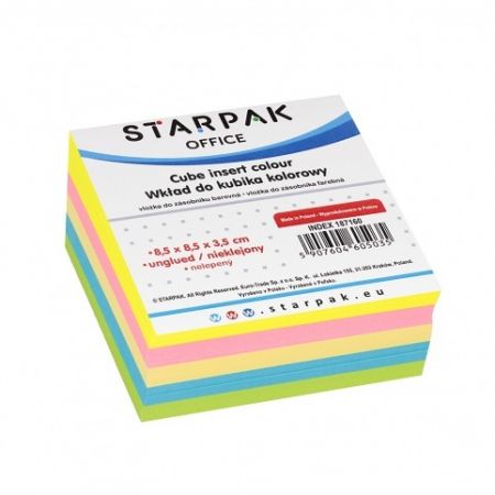Nelepený Barevný bloček 85x85xmm