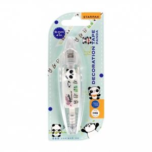 DEKORATIVNÍ PÁSKA SAMOLEPICÍ OZDOBNÁ LEPICÍ SAMOLEPKY 6 mm x 4 mm PANDA