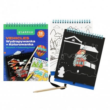 Starpak Kreativní sada Vyškrabávačka Vehicles 552512