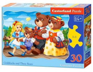 Puzzle Castorland 30 dílků - Mášenka a 3 medvědi