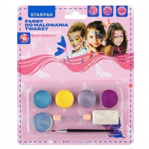<br />Barvy na obličej 6 barev, Butterfly STARPAK 528374<br />
