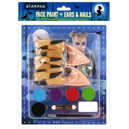 Barvy na obličej STARPAK 6barev s doplňky STARPAK 546488<br />