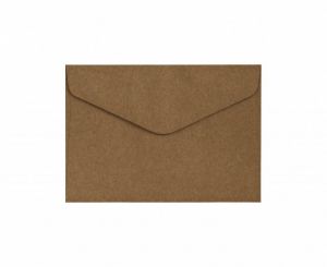 Ozdobné obálky Nature - C6, 120 g/m2, hnědé 1ks