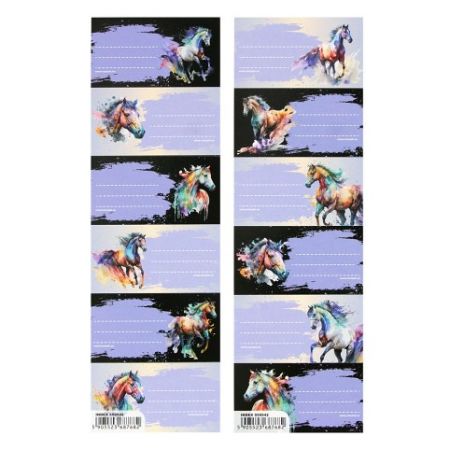 Samolepky na sešit ze série Cuties Horses STARPAK
