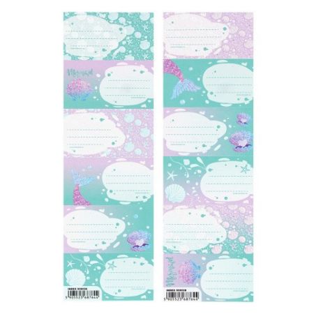 Samolepky, jmenovky na sešit ze série Vodní víla STARPAK.