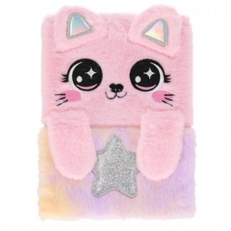 Starpak Notes Plyšový deník Cat Hart 553823