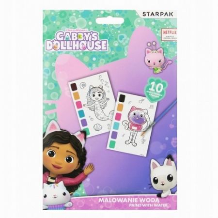 GÁBININ KOUZELNÝ DOMEK VODNÍ MALÍŘKA S BARVAMI GABBY S STARPAK