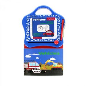 TABLICA MAGN+KSIAZ NAUKA RYS 27X15 VEHICL 1/12