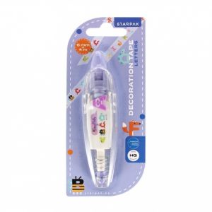 Starpak Dekorativní páska 6 mm x 4 m písmenka 529938