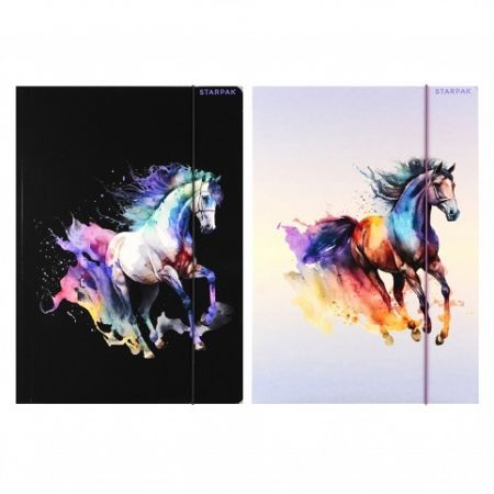 Papírová složka A4 s gumičkou  Horses Starpak 559714<br /><br />