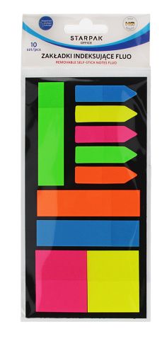 Samolepící záložky neon fluo STARPAK 561878