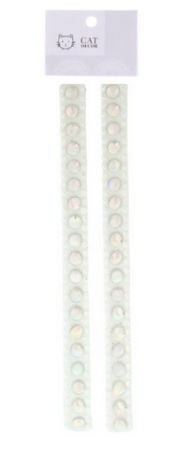  Nálepky Pruhy Mušličky s perličkami, duhové odlesky 