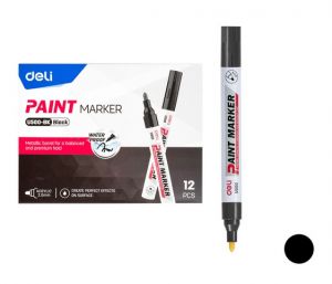 Popisovač lakový DELI EU500-BK černý