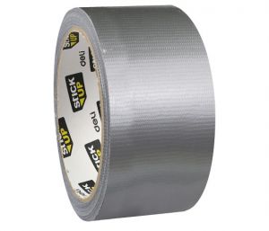 Lepící páska textilní 48mm x 20m stříbrná DELI EA620