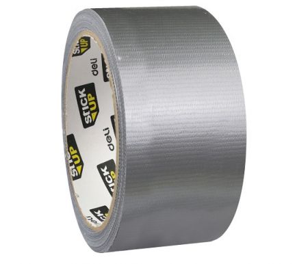 Lepící páska textilní 48mm x 20m stříbrná DELI EA620
