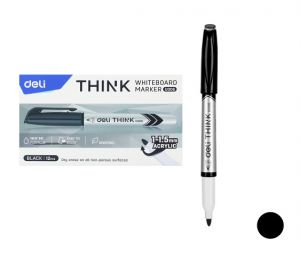 Popisovač DELI EU00620 černý stíratelný (2709)