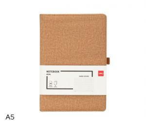 Zápisník A5 linka 96l DELI EN118L béžový