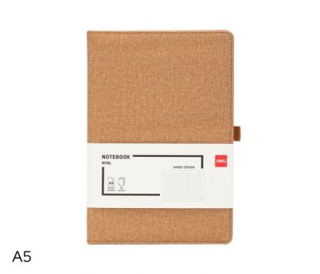 Zápisník A5 linka 96l DELI EN118L béžový