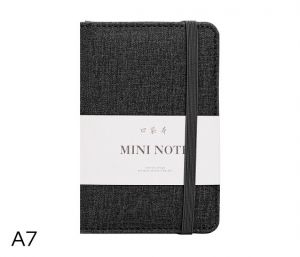 Zápisník A7 linka 96l DELI 22235 černý