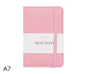 Zápisník A7 linka 96l DELI 22235 růžový