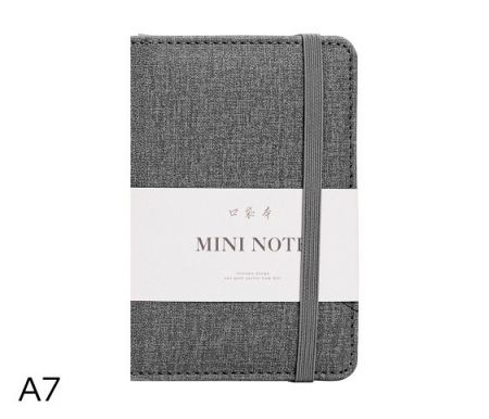 Zápisník A7 linka 96l DELI 22235 šedý