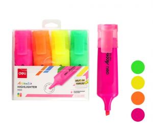 Zvýrazňovač DELI ES622 neon sada