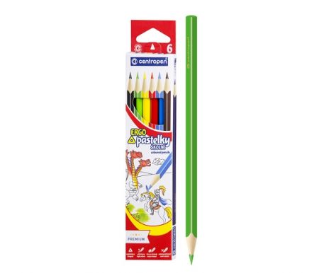 Pastelky CENTROPEN 9521 trojhranné  6 barev