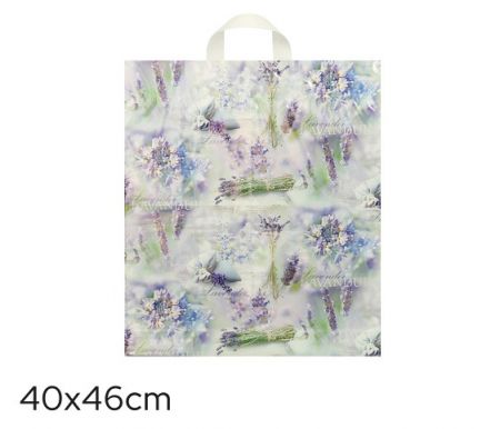 Taška igelitová 40 x 46cm LEVANDULE