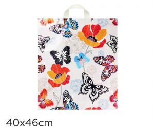 Taška igelitová 40 x 46cm MOTÝLI