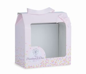 Marina &amp; Pau 202-AK Panenka - koupací miminko New Born holčička v košíčku - 21 cm