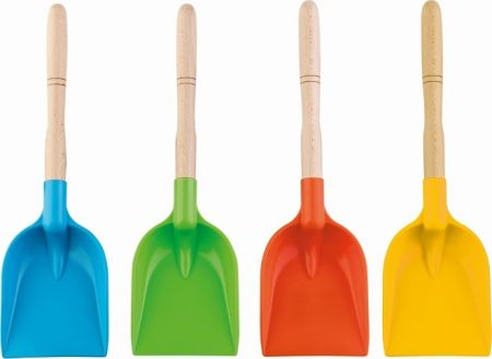 Androni Lopata s dřevěnou násadou - délka 34 cm, červená