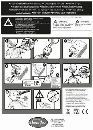 Antonio Juan 14155 BIMBA - mrkací panenka miminko se zvuky a měkkým látkovým tělem - 37 cm