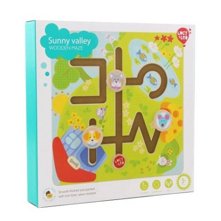 Lucy &amp; Leo 194 Slunné údolí - dřevěný motorický labyrint