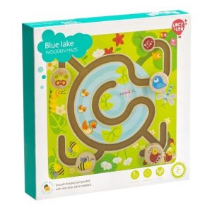 Lucy &amp; Leo 195 Modré jezero - dřevěný motorický labyrint