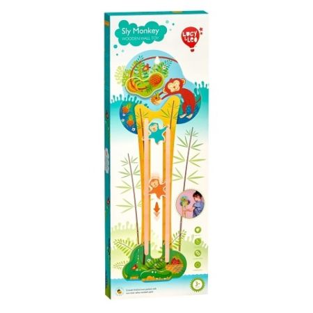 Lucy &amp; Leo 240 Mazané opičky  - dřevěná nástěnná hračka