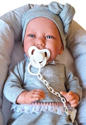 Antonio Juan 33228 CARLA - realistická panenka miminko s měkkým látkovým tělem - 42 cm