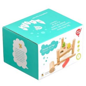 Lucy &amp; Leo 158 Trojúhelník - dřevěná zatloukačka 3 kolíky